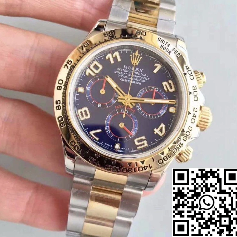 Wrapped Rolex Gold Blue Yellow 3A Daytona 18K Dial Factory Cosmograph 116503 1028